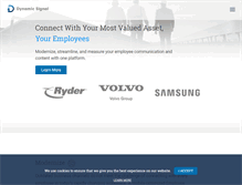 Tablet Screenshot of dynamicsignal.com